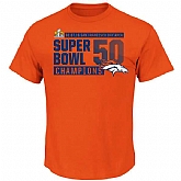 Denver Broncos Majestic Super Bowl 50 Champions Winners Take VIII WEM T-Shirt - Orange,baseball caps,new era cap wholesale,wholesale hats